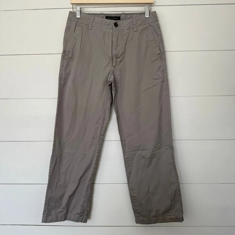Banana Republic Men’s 30x30 Grey Khaki Pants